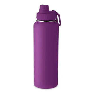 Garrafa com Alça e Bico 1,2L Parede Dupla Roxa