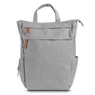 Mochila Multifuncional em Poliéster Cinza Compartimento Térmico 17L