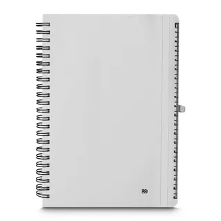 Caderno de Anotações com Suporte de Caneta 70 Folhas Branco