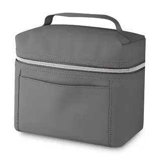 Bolsa Térmica 5L Elegante para Lanches e Marmitex Portátil com Alça Grafite