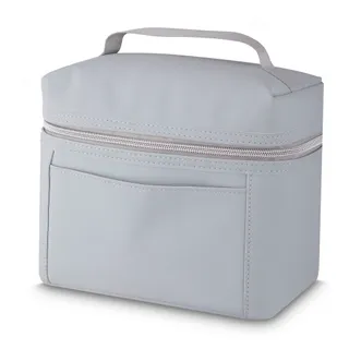 Bolsa Térmica 5L Elegante para Lanches e Marmitex Portátil com Alça Cinza
