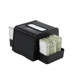 Dispenser para Guardanapo Interfolhado com Porta-Sachê Preto - Nobre