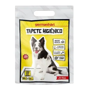Kit 7 Tapetes Higiênicos Pet Germanhärt 6 Camadas 80x60cm para Cães Grande