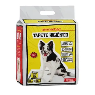 Kit 30 Tapetes Higiênicos Pet Germanhärt 6 Camadas 80x60cm para Cães Grande