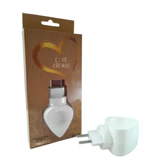 Aromatizador Difusor Elétrico de Essências Love Aromas Bivolt Branco