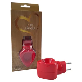 Aromatizador Difusor Elétrico de Essências Love Aromas Bivolt Vermelho
