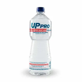 Álcool Líquido 92,8° 1L UPPRO – Alta Concentração, Limpeza Pesada e Rápida Evaporação