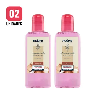 Kit 2 Aromatizantes de Ambiente 140ml Nobre - Talco Concentrado, Perfume Duradouro