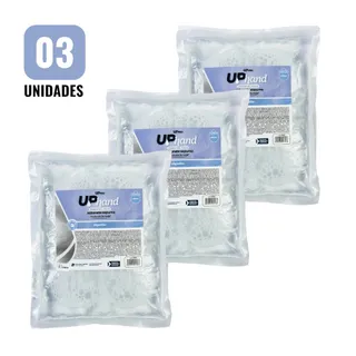 Kit 3 Refil Sabonete Espuma 600ml Algodão Up Hand Bag s/ Válvula - UPPRO