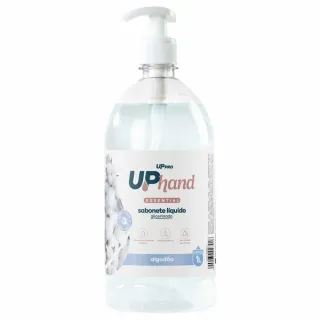 Sabonete Líquido Glicerinado 1L Algodão Up Hand c/ Pump Dispenser UPPRO