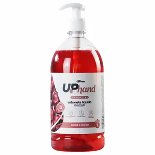 Sabonete Líquido Glicerinado 1L Romã e Maçã Up Hand c/ Pump Dispenser UPPRO