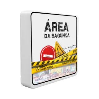 Luminária Quadrada Área da Bagunça Enfeite de Porta Criativo Bivolt