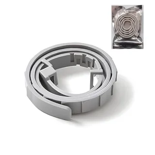 Coleira Antipulgas Para Cães Ajustável 63cm Cinza Óleo Essencial Pulgas e Carrapatos