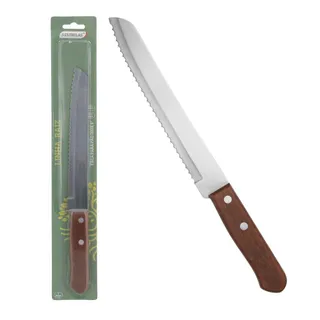 Faca de Pão Inox Cabo de Madeira 8