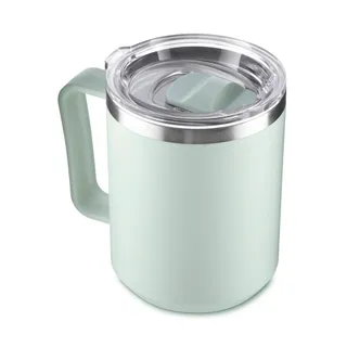 Caneca Térmica Café 450ml com Tampa Aço Inox Parede Dupla Verde