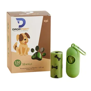 Cata Caca Pet com 10 Rolos e Suporte Verde Saquinhos