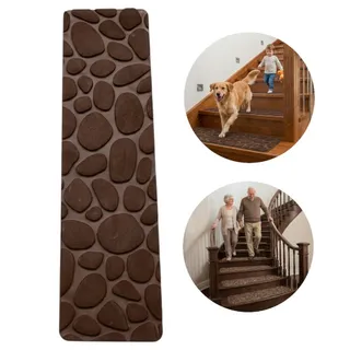 Tapete Antiderrapante para Escadas, Antiqueda, Pet, 20x76cm, Marrom