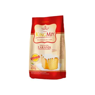 Mistura para Bolo Laranja King Mix 450g Sem Glúten Sem Lactose