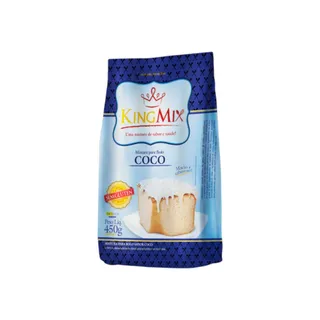 Mistura para Bolo Coco King Mix 450g Sem Glúten Sem Lactose