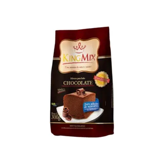 Mistura Bolo Zero Açúcar Chocolate King Mix 300g Sem Glúten Sem Lactose