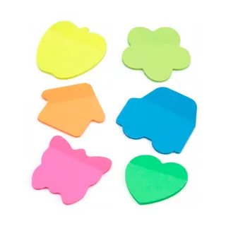 Bloco de Notas Translúcido PET 50 Folhas Envio Sortido