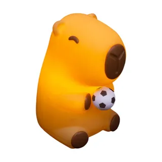 Luminária 3D Capivara Futebolista Baby Bivolt Decoração Criativa
