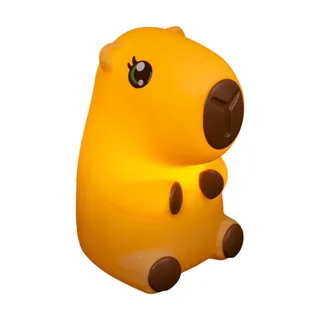 Luminária 3D Capivara Kawaii Girl Bivolt Decoração Criativa