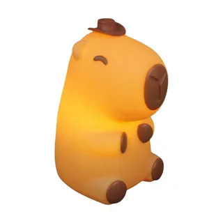 Luminária 3D Capivara Cowboy Bivolt Decoração Criativa