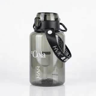 Garrafa 1L Preta com Filtro de Carvão Ativado até 1200L