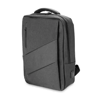 Mochila Notebook 15.6” Expansível 20-27L USB Engate de Mala Grafite