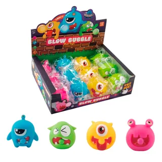 Kit Monstrinhos de Apertar 12 Unidades Brinquedo Antiestresse