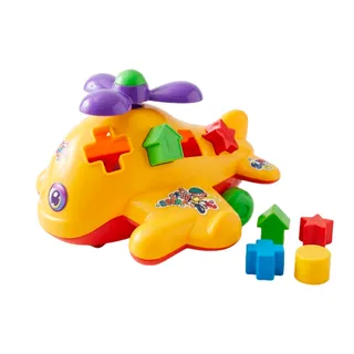 Avião de Encaixe Educativo Desenvolvimento Cognitivo 18M+
