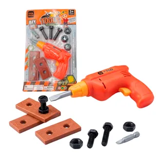 Kit Ferramentas Infantil com Parafusadeira e Parafusos 6+