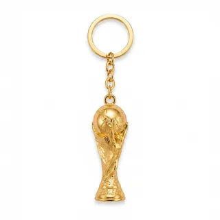 Chaveiro Troféu Futebol Copa do Mundo Dourado 4,5cm