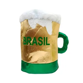 Cartola de Torcedor Chopp Brasil Verde e Dourado Copa do Mundo