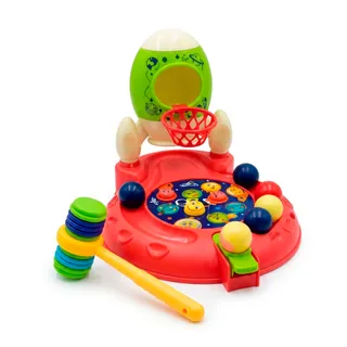 Jogo Bate Toupeira Infantil Basquete Brinquedo