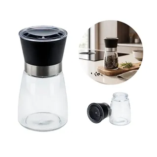 Moedor de Temperos Mecanismo Cerâmica Pote Vidro Premium