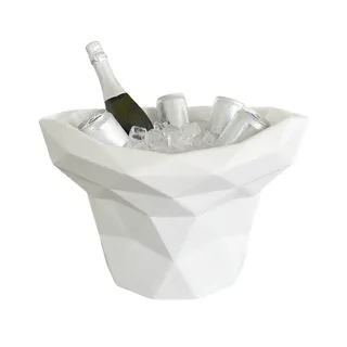 Champanheira de Mesa Design Geométrico Branca