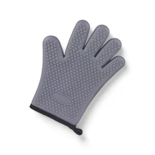 Luvas de Silicone Anti-Escaldantes de Cozinha Luvas de Forno de Microondas - Cinza
