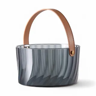 Balde de Cerveja Acrílico Moderno com Alça de Couro 4L