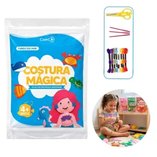 Costura Mágica: Kit Costura Montessori - Fundo do Mar (Venda Exclusiva)
