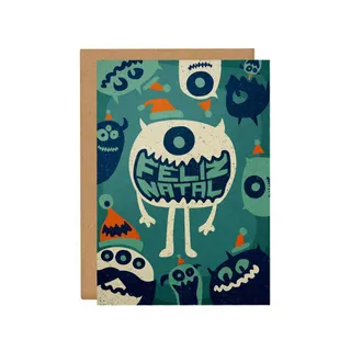Cartão Christmas Monsters
