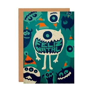 Cartão Christmas Monsters