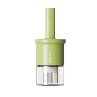 Pote de Óleo Moderno para Cozinha com Pincel de Silicone - Verde