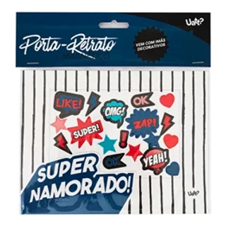 Porta-Retrato Magnetico - Super Namorado