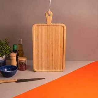 Tábua de Corte de Bambu 49Cm Bbq Grill - Natural
