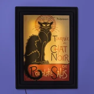 Luminária Quadro Chat Noir