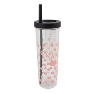 Copo Canudo Com Infusor 700Ml - Gatinha Poá
