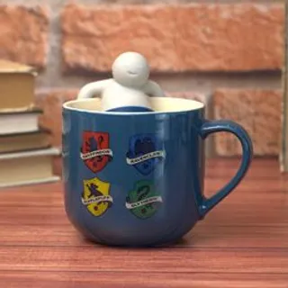 Caneca 350ml com Infusor Hogwarts Houses Harry Potter