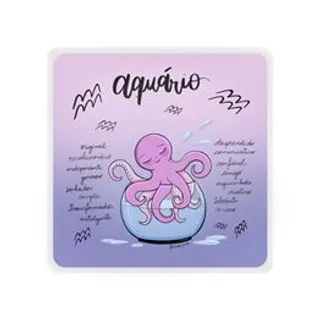 Mini Luminária Box Signos Aquário USB